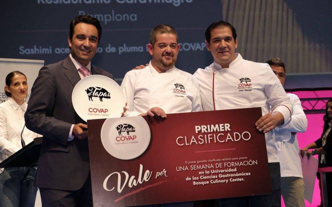 Ulises Mejías, ganador del concurso D’Tapas Covap 2017